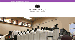 Desktop Screenshot of missionbeauty.com