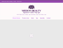 Tablet Screenshot of missionbeauty.com